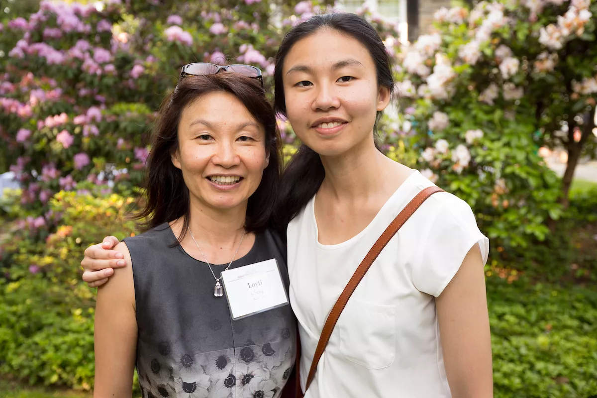 Photo of a mother and daughter.