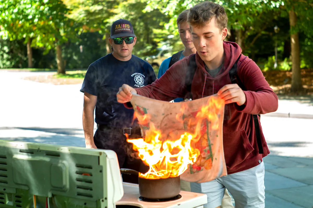 Fire safety demonstration