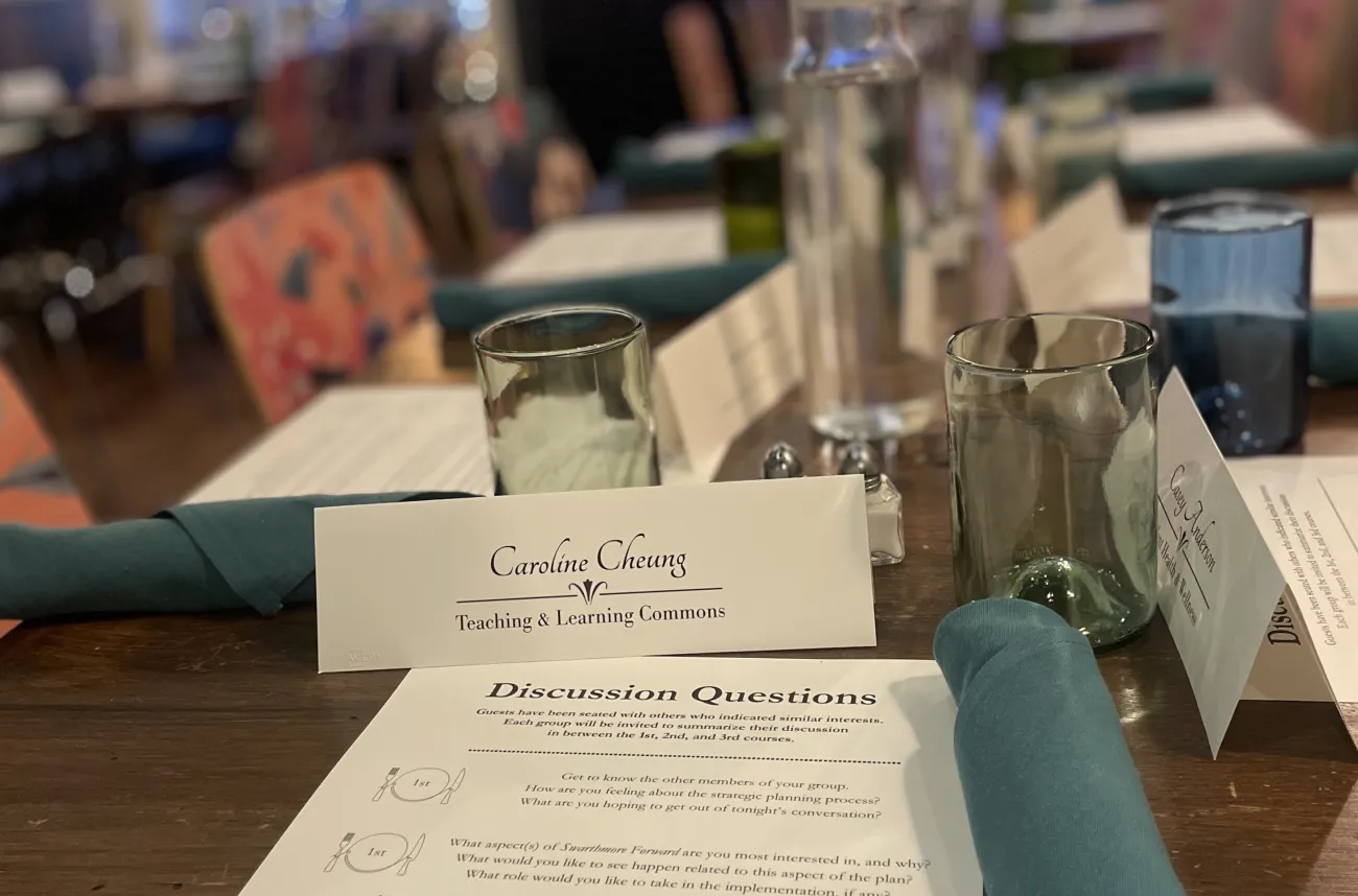 table setting at a nice restaurant