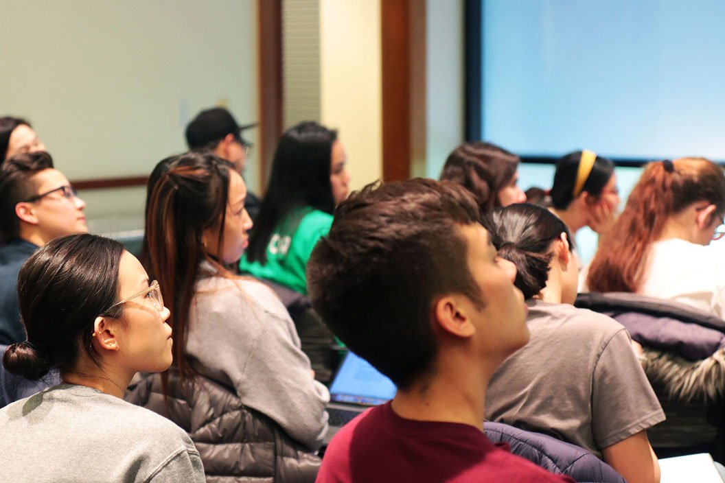 students listening to a lecture