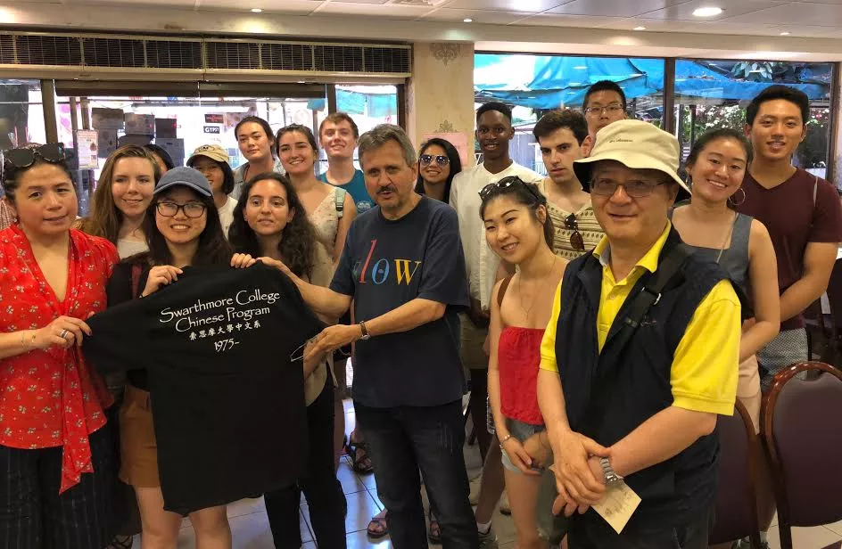 students and faculty visiting china