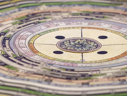 snippet from a 1540 book Astronomicum Caesareum by Peter Apian 