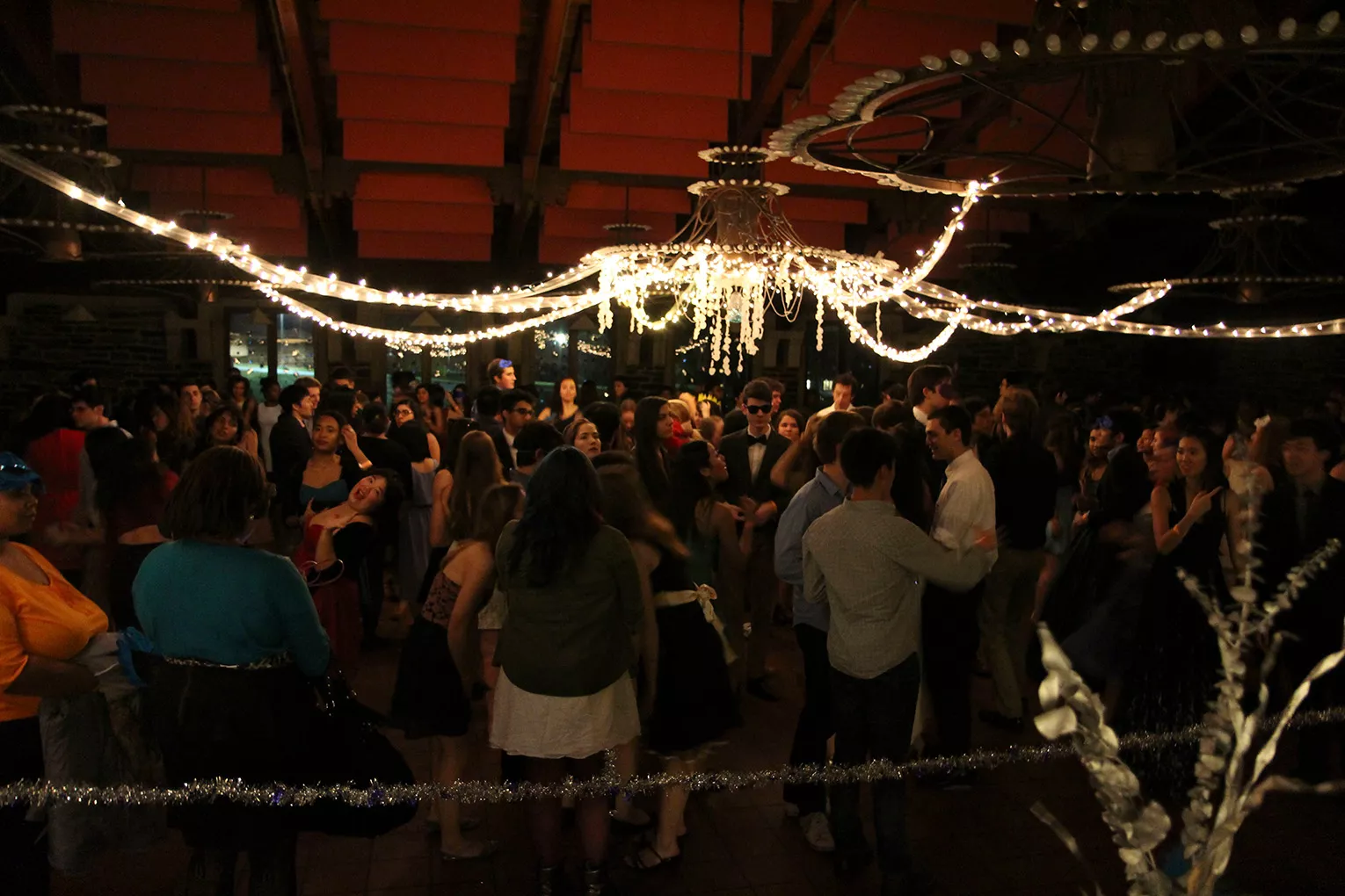 Winter formal in sharples dining hall