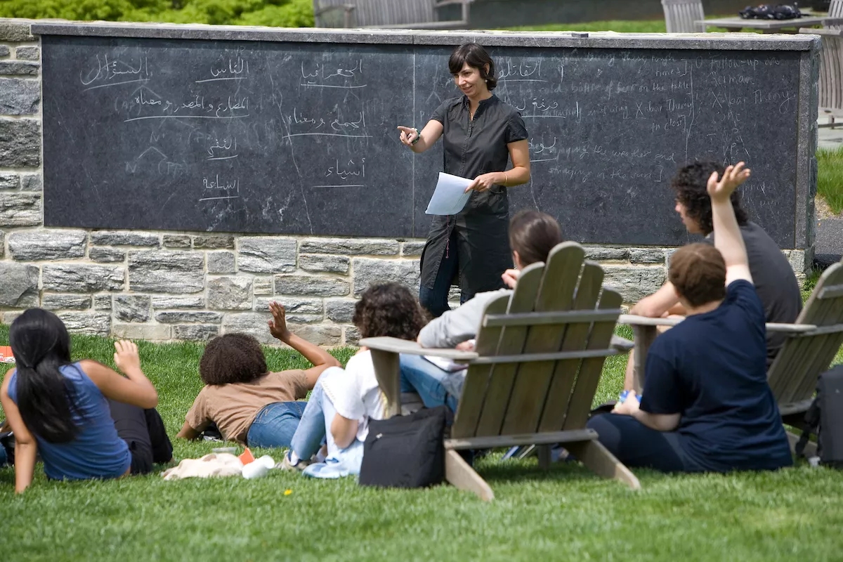 teaching at the outdoor classroom