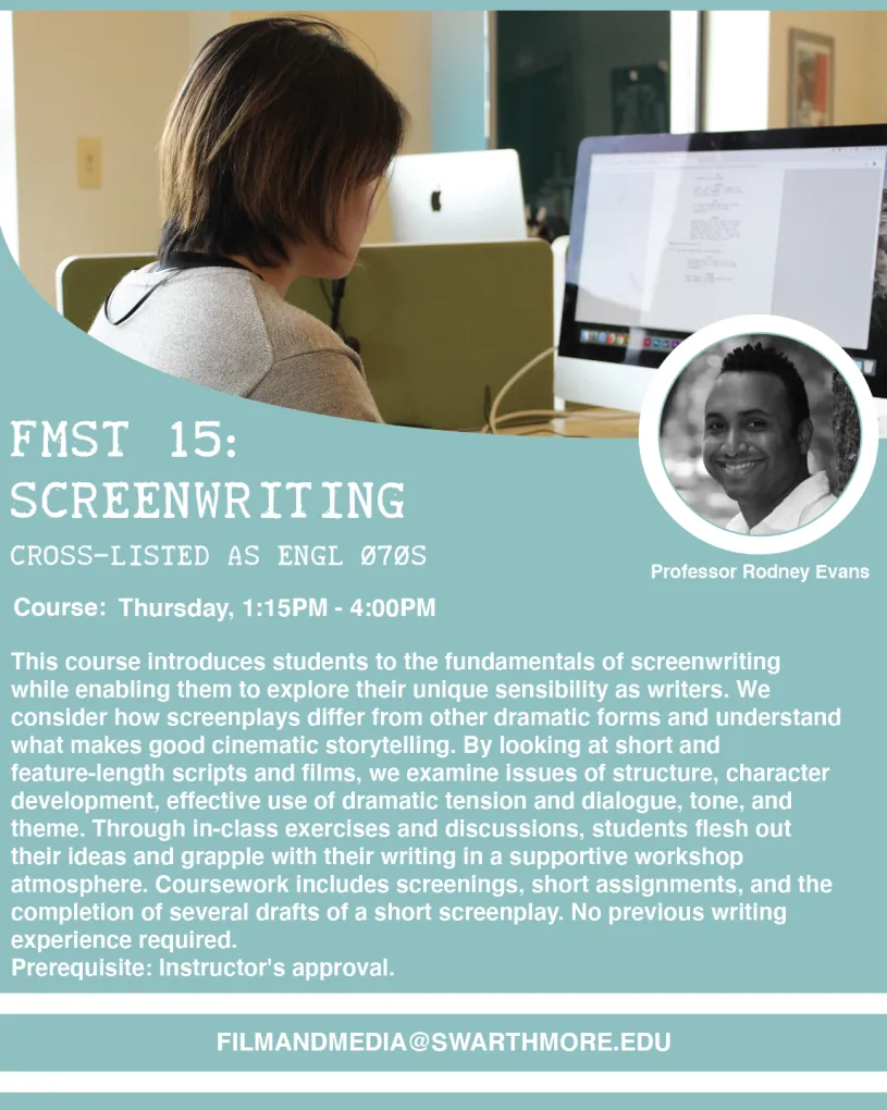 FMST 15: Screenwriting Flyer