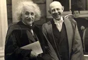 Albert Einstein and Swarthmore President Frank Aydelotte, 1938