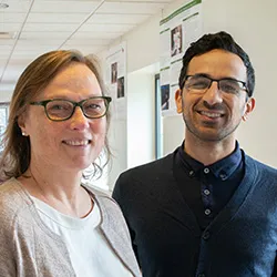 Professors Amanda Bayer and Syon Bhanot