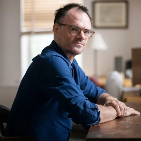 Dominic Tierney at desk