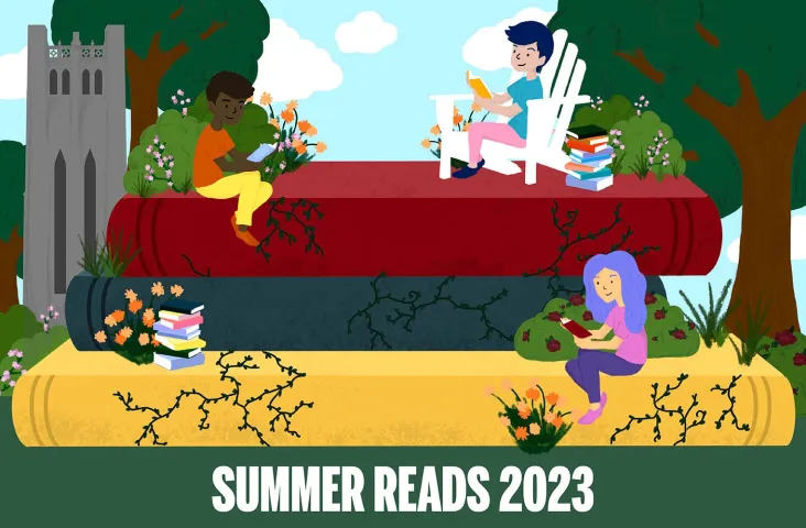 Cartoon of summer reading