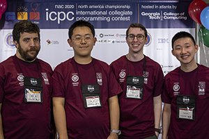 Students pose at international computing competition