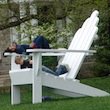 Swarthmore's big Adirondack chair
