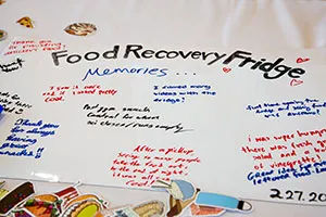 Written memories of food fridge