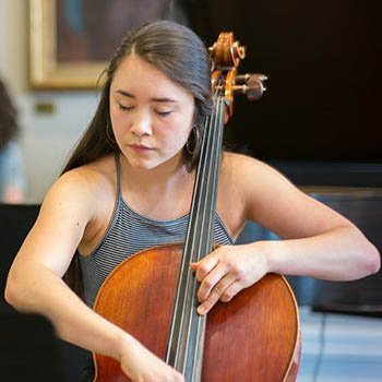 lily playing cello