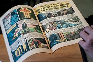 Inside page of MLK comic book
