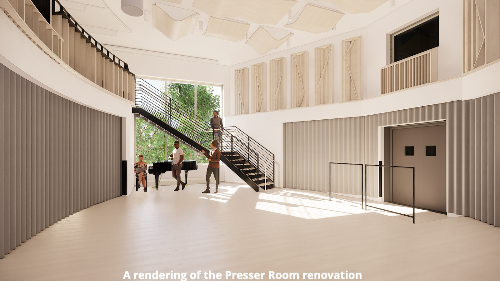 Realistic render of new Presser room