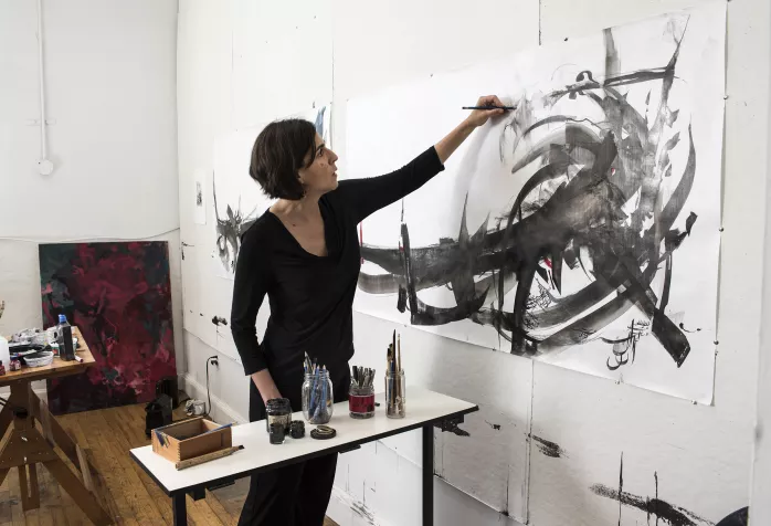 Nazanin Moghbeli '96 Director of the Cardiac Care Unit at Einstein Medical Center. Artist.