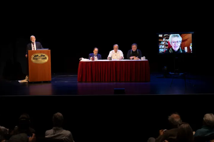 Panel discussion during alumni weekend