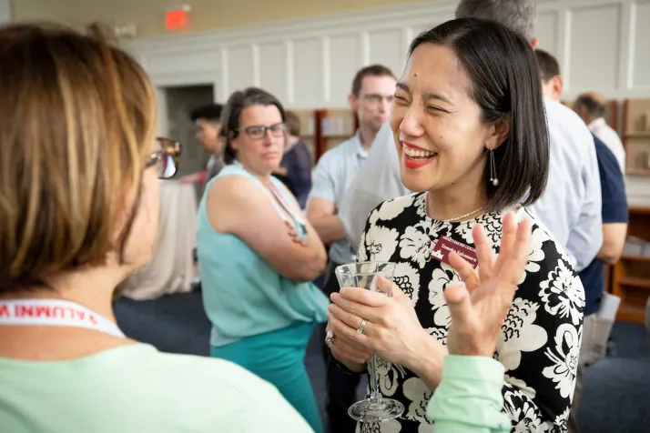 Tomoko Sakomura at reception