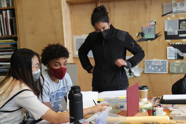 Studio Architecture class with Visiting Assistant Professor Tess Wei