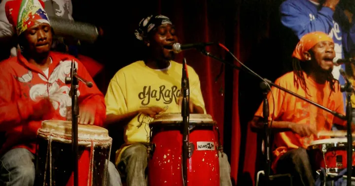 three singer/drummers