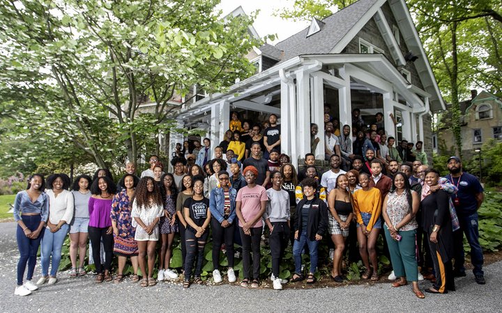 Students at the Black Cultural Center 