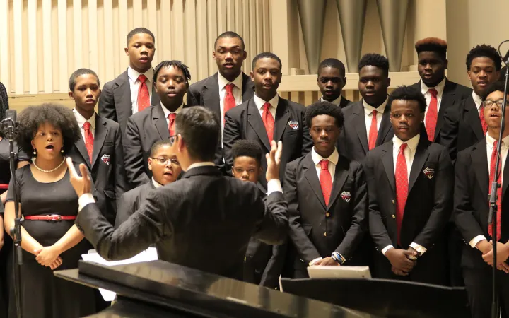 Chester Children's Chorus singing