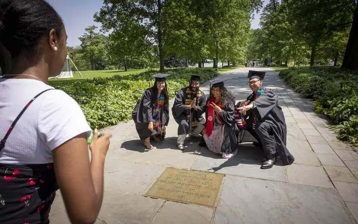 students on magill walk