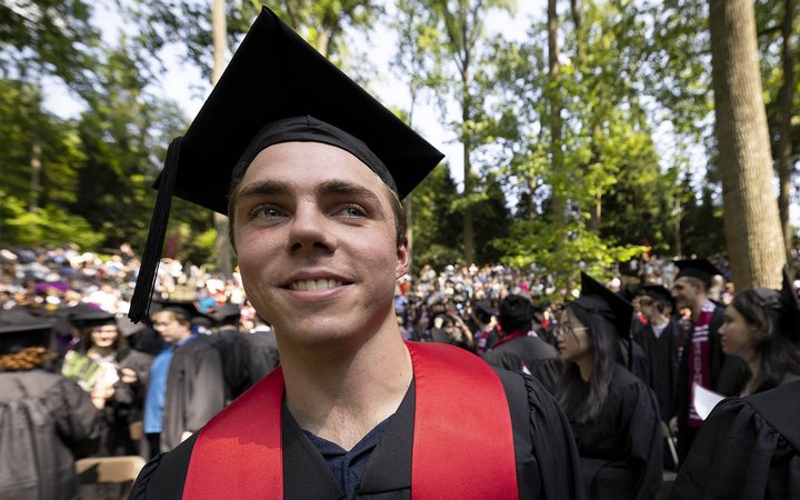 student smiling