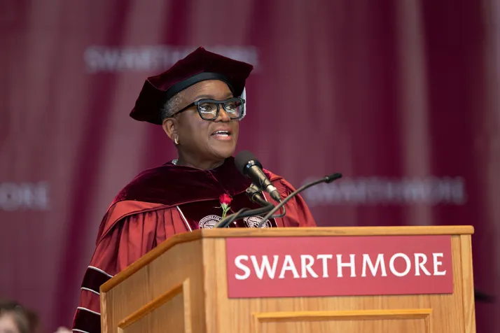Val Smith at podium