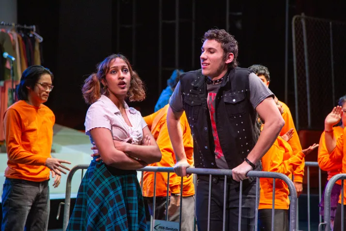 Lucy Brown ignores Mack's advances in the prison 