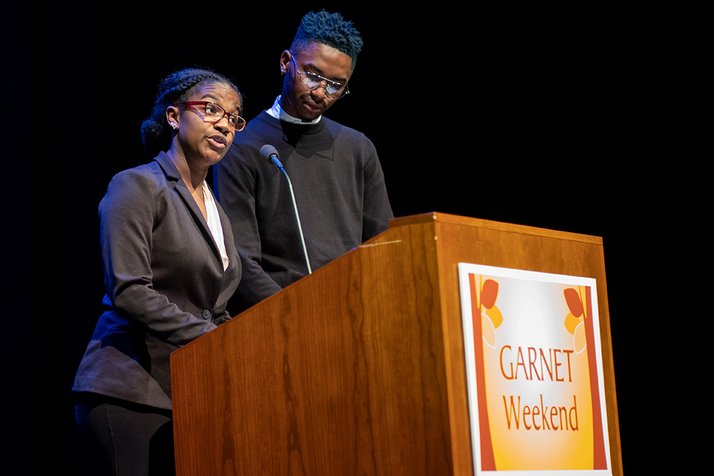 Students introduce Mary Schmidt Campbell '69