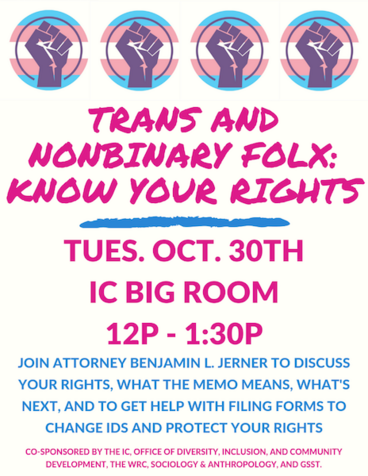 trans and nonbinary folx: know your rights flyer