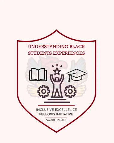 Shield shaped logo for "Understanding Black Students Experiences."
