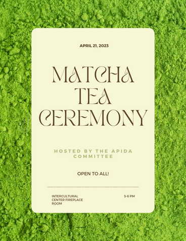 APIDA tea ceremony flyer