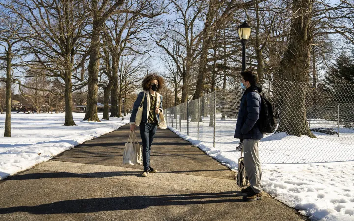 students on magill walk