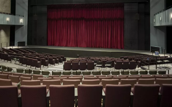 Interior of Lang Performing Arts Center