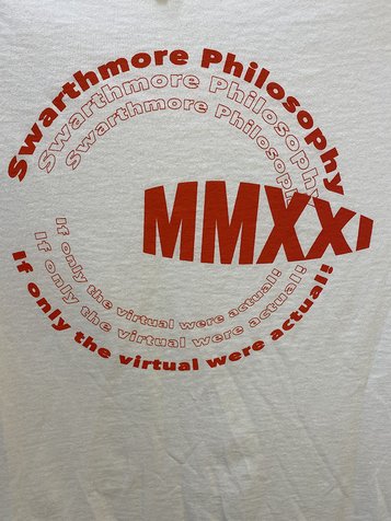 2021 white shirt with red lettering
