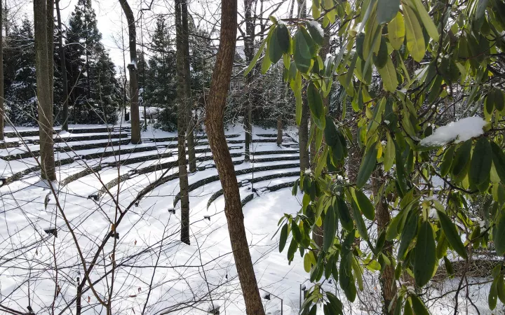 amphitheater in the snow