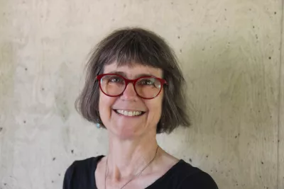 Headshot of List Gallery Director, Andrea Packard