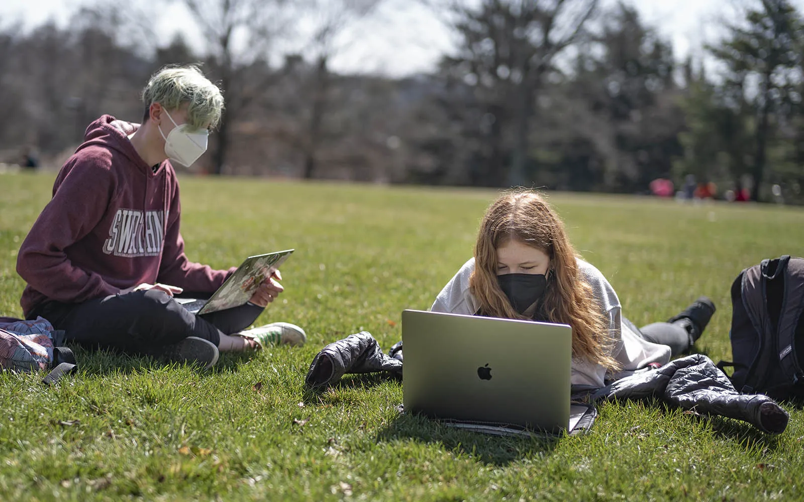 studying on campus