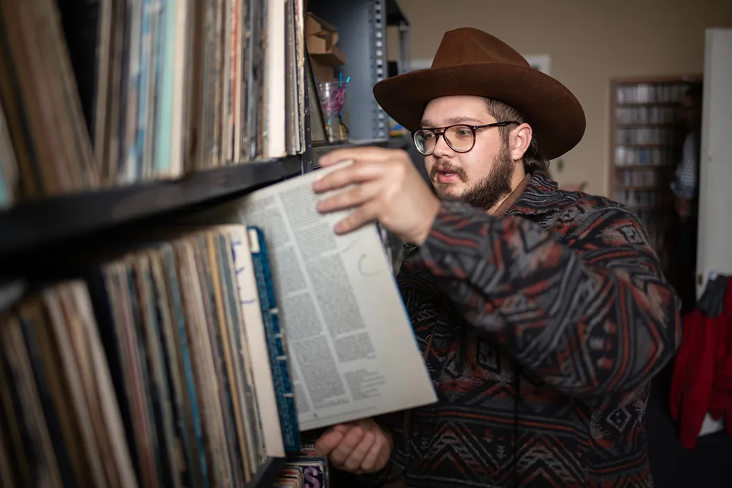 Martin Tomlinson holds record pulled from stacks