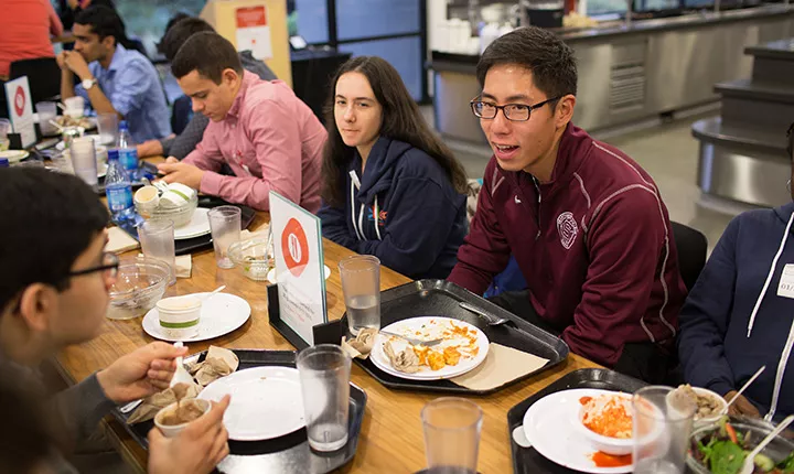 Students at lunch