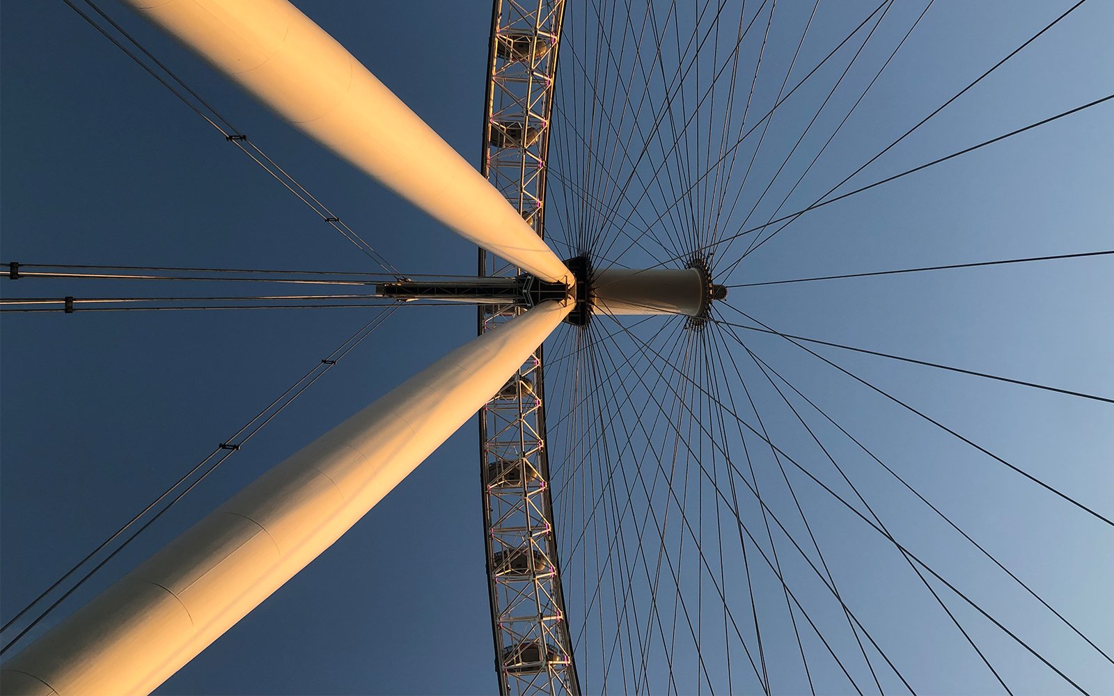 View of Ferris Wheel from below
