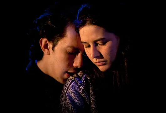 Anita Castillo-Halvorssen ‘15, Alexander Rojavin’15 performing on stage