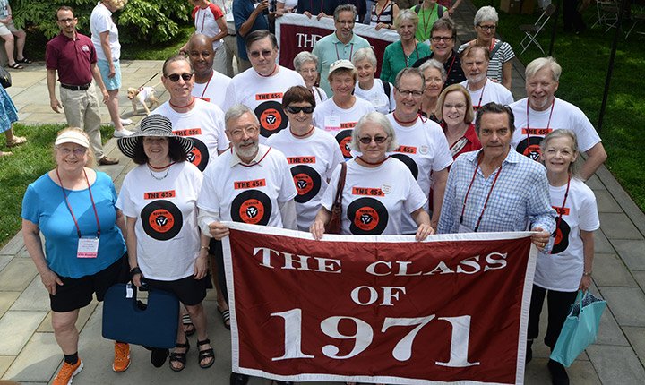 The Class of 1971 at Alumni Weekend 2016.
