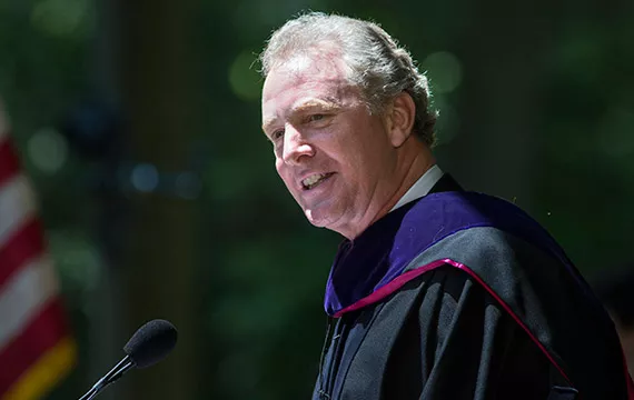 Honorary degree recipient Christopher Van Hollen '83