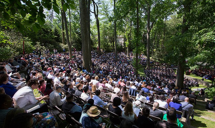 crowd at commencement