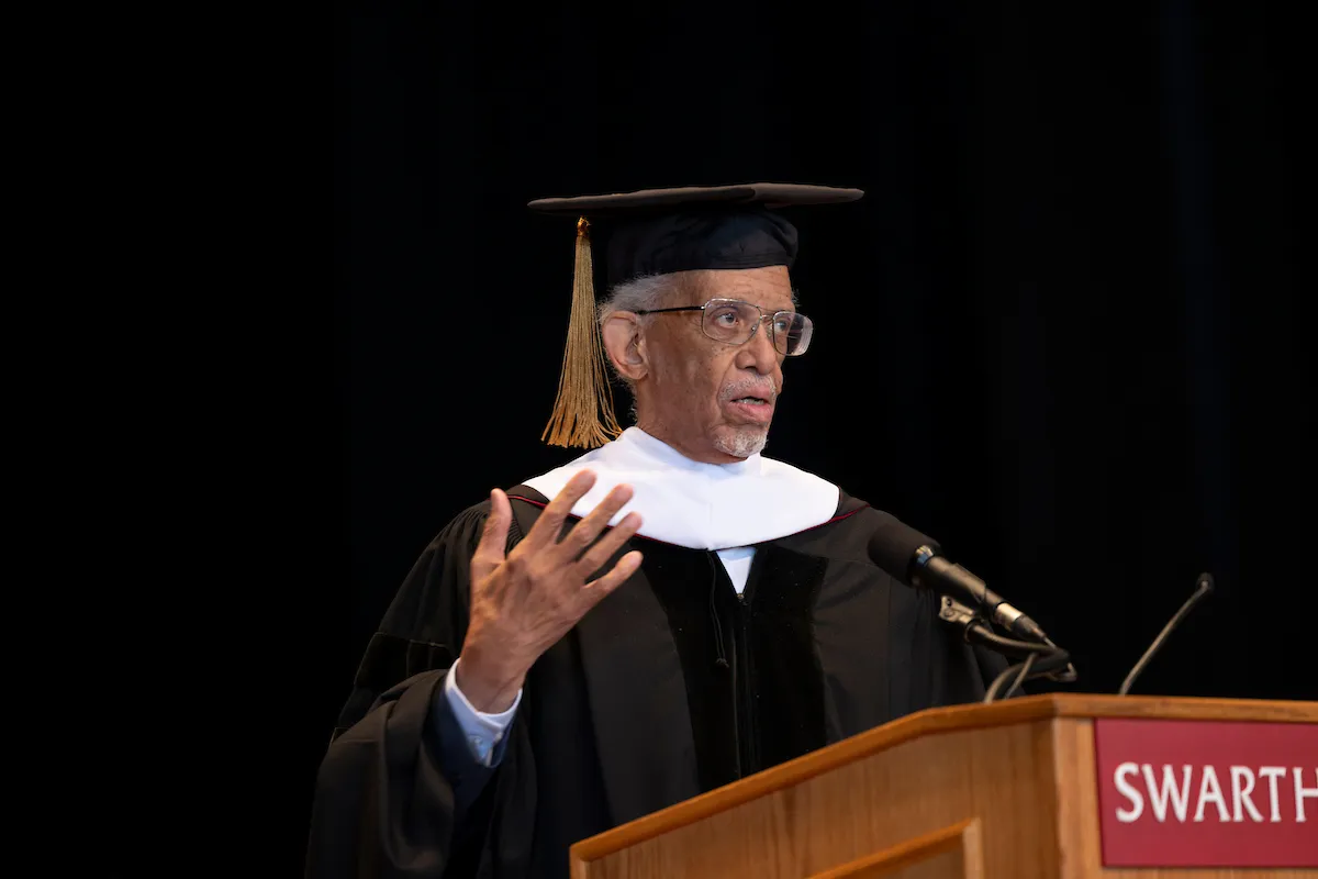 Maurice Eldridge at podium