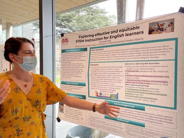 Hannah Holt at the poster gala.
