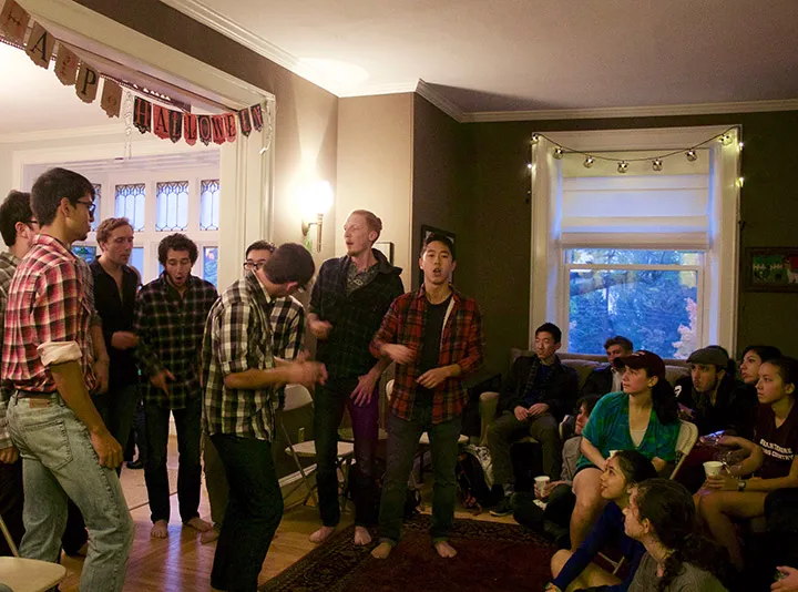 An a cappella performance
